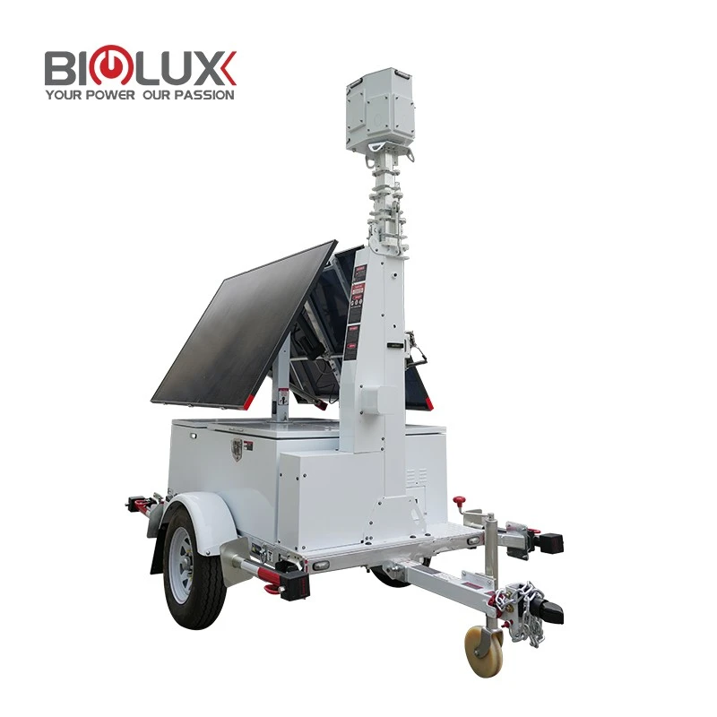 180° Rotatable Solar Panel Trailer For Construction factory