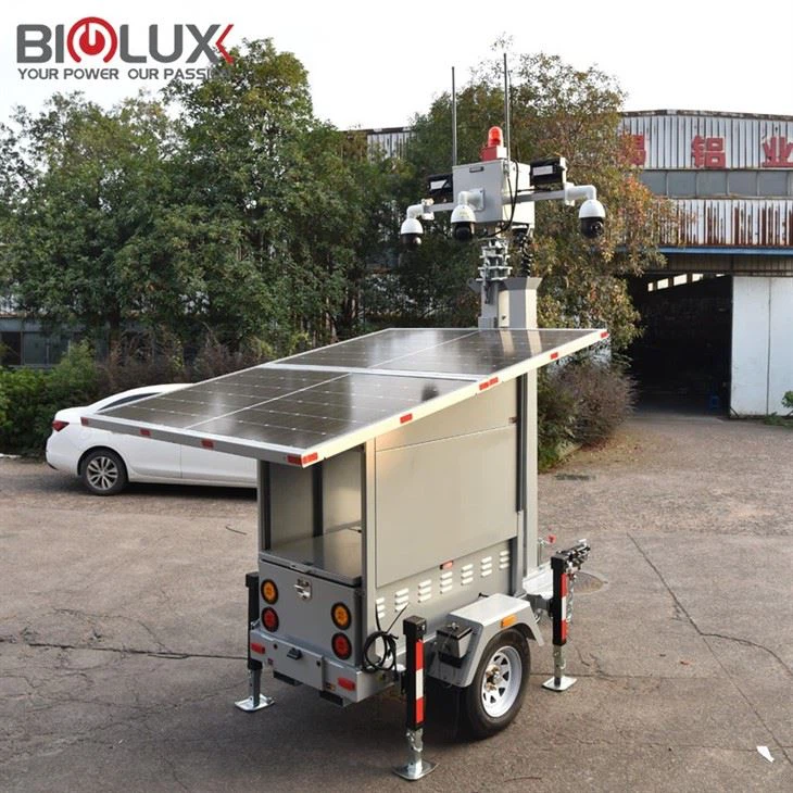 Portable Solar Surveillance Trailer For Rent