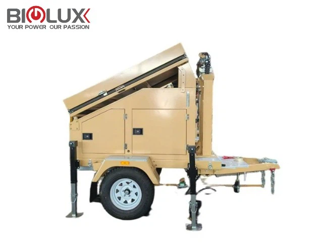 مقطورة مراقبة الطاقة الشمسية والمولدات الشمسية